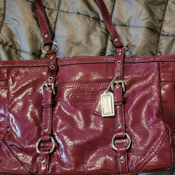 Coach bag burgandy - Picture 1 of 5